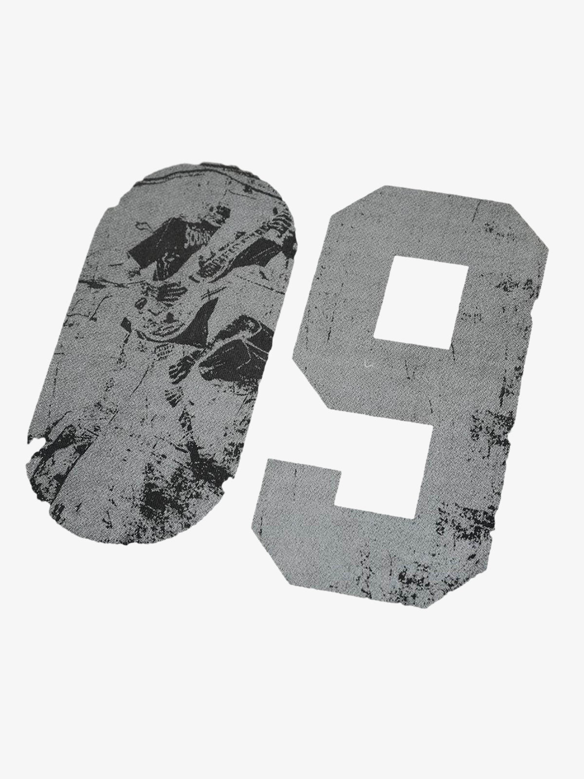 Distressed NO. 09 Long Sleeve T-Shirt - Image 15