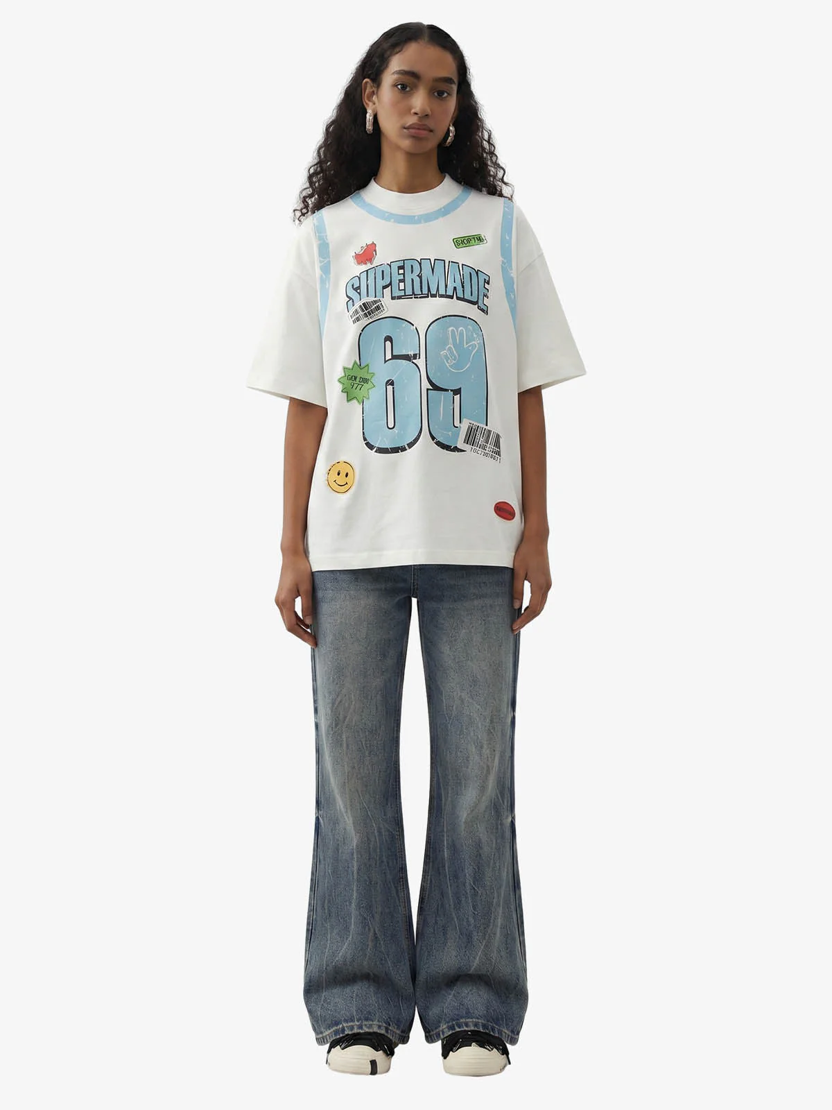 Distressed Number 69 Graphic Print T-Shirt - Image 5
