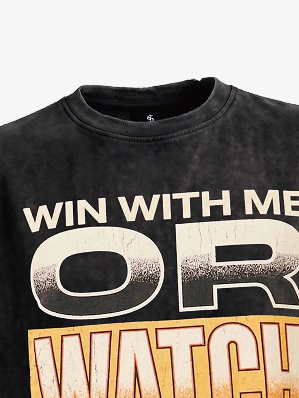Distressed Slogan Graphic Sleeveless T-Shirt - Image 6