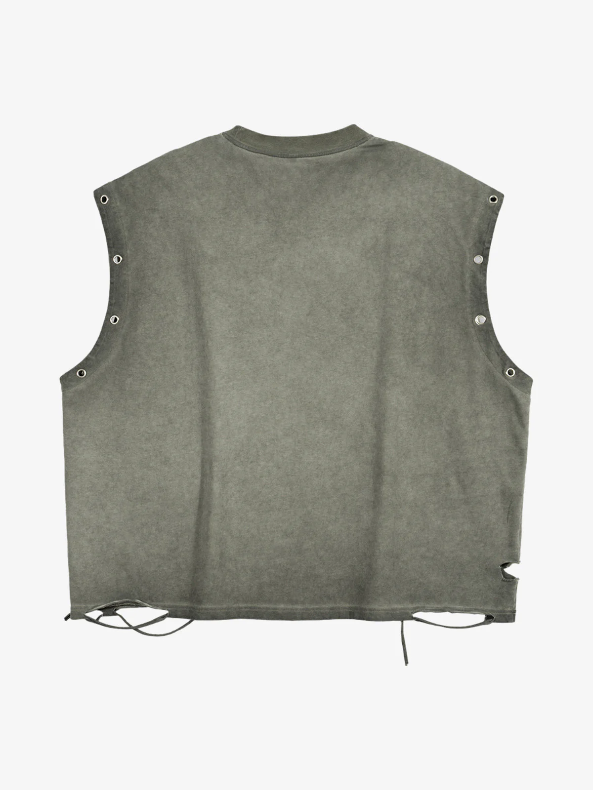 Distressed "SUPM.CO" Soccer Graphic Sleeveless T-Shirt - Image 5