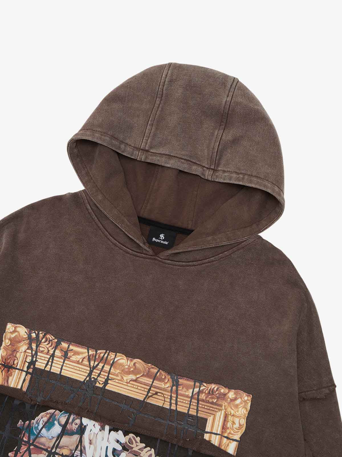 Distressed Thorn Destruction Painting Hoodie - Image 15