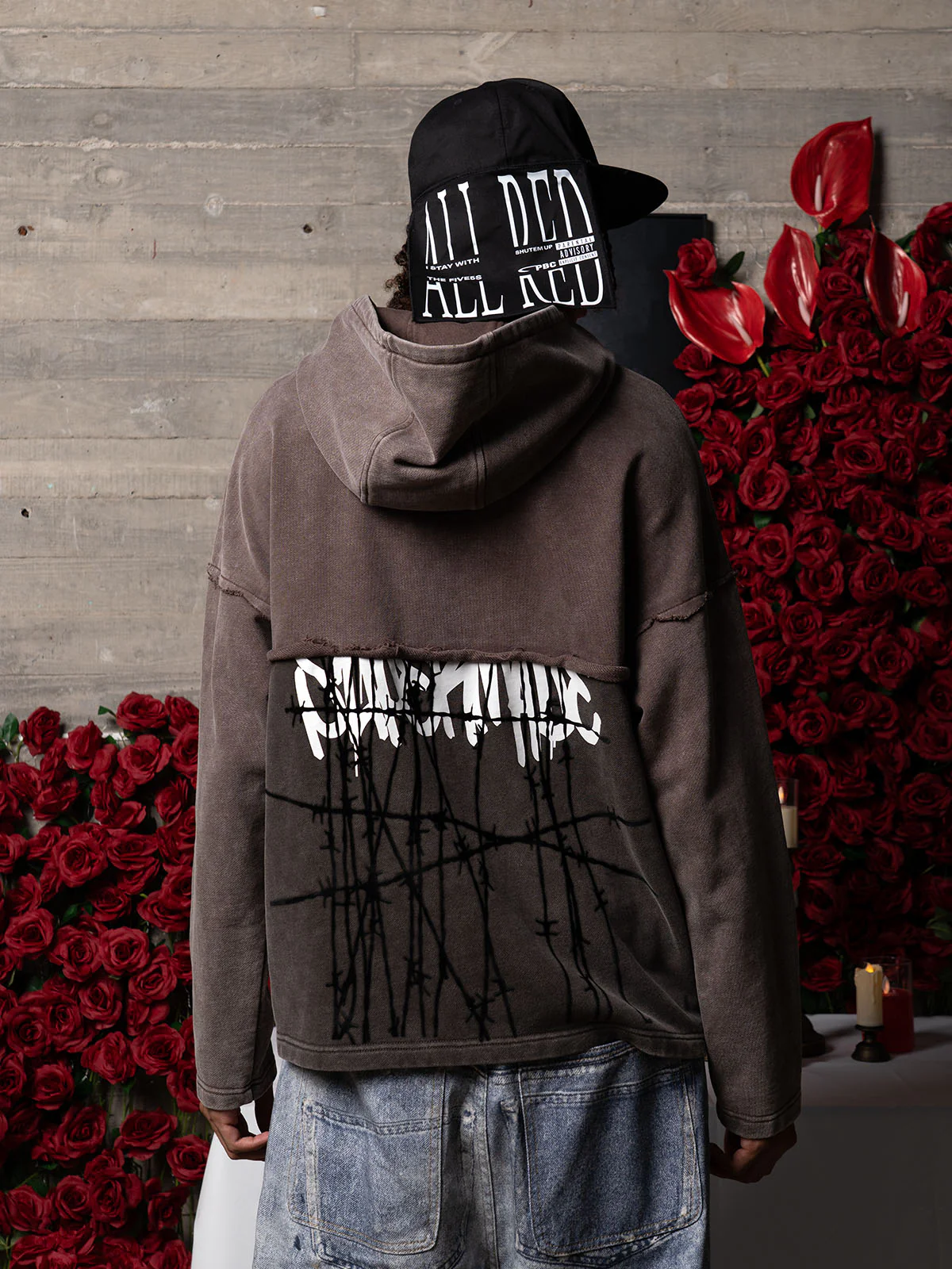 Distressed Thorn Destruction Painting Hoodie - Image 6