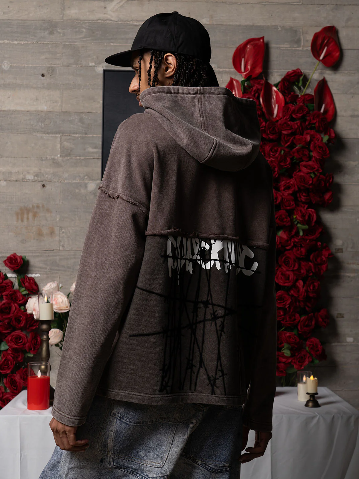 Distressed Thorn Destruction Painting Hoodie - Image 9