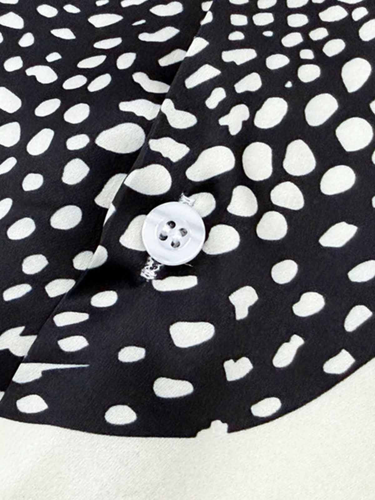 Double Cheetah Graphic Satin Cuban Shirt - Image 11