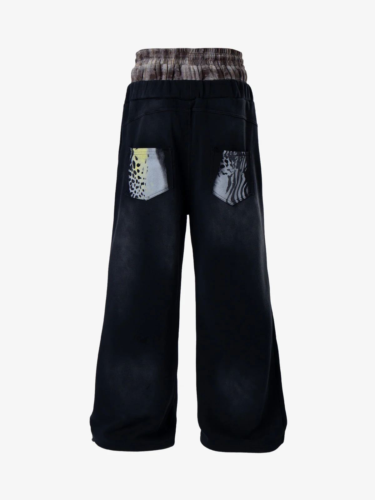 Double Waistband Animal Graphic Pants - Image 2