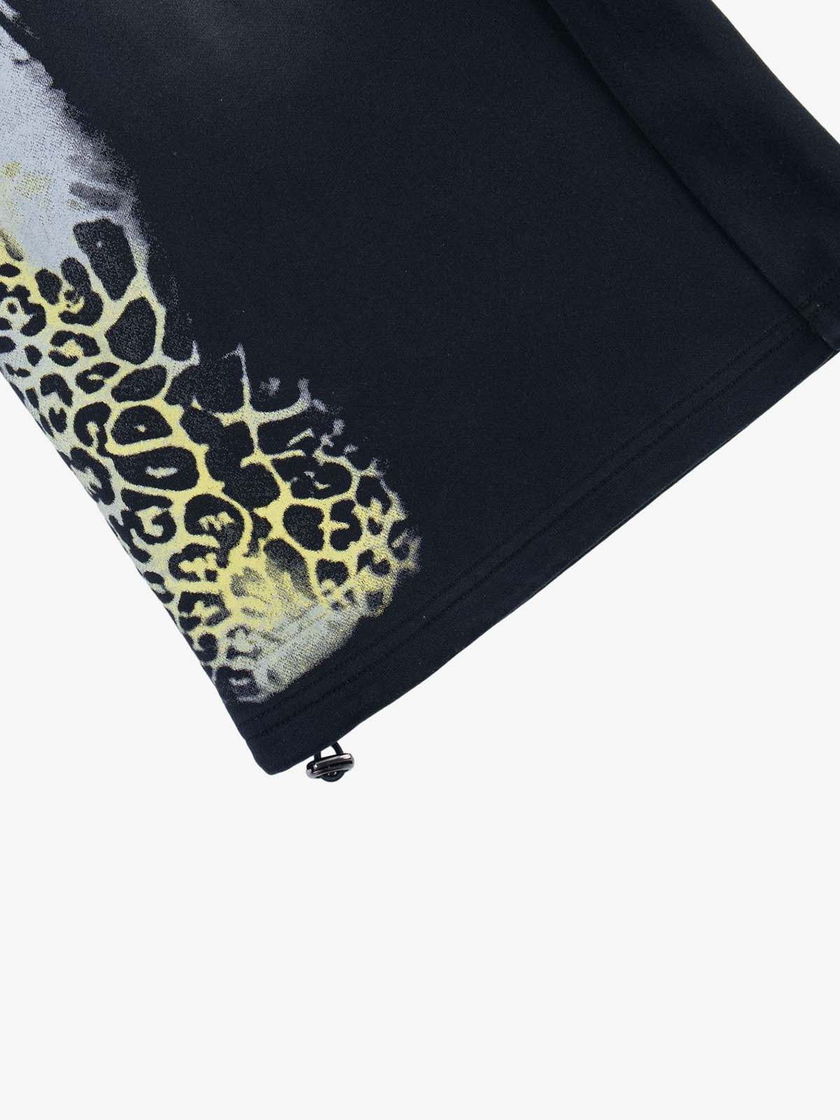 Double Waistband Animal Graphic Pants - Image 5