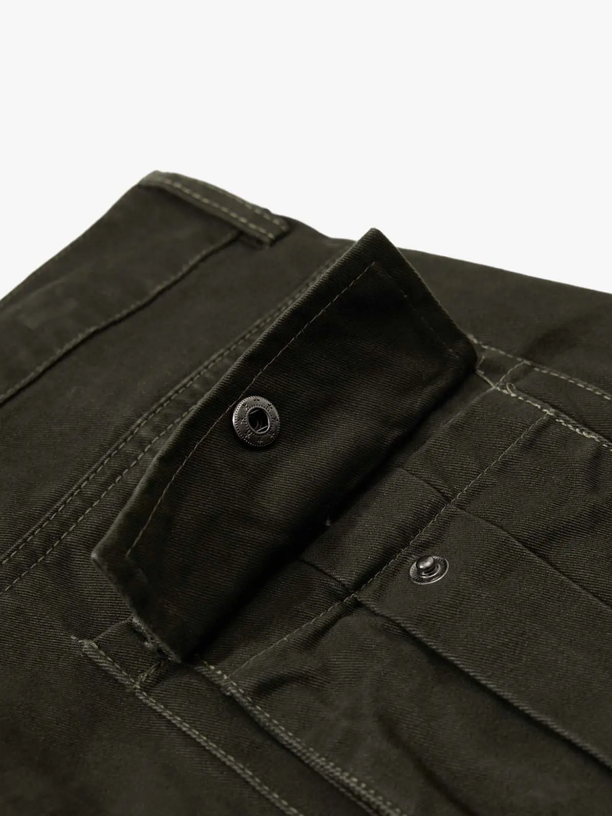 Draped Fabric Accessories Deconstructed Wide Leg Cargo Pants - Image 10