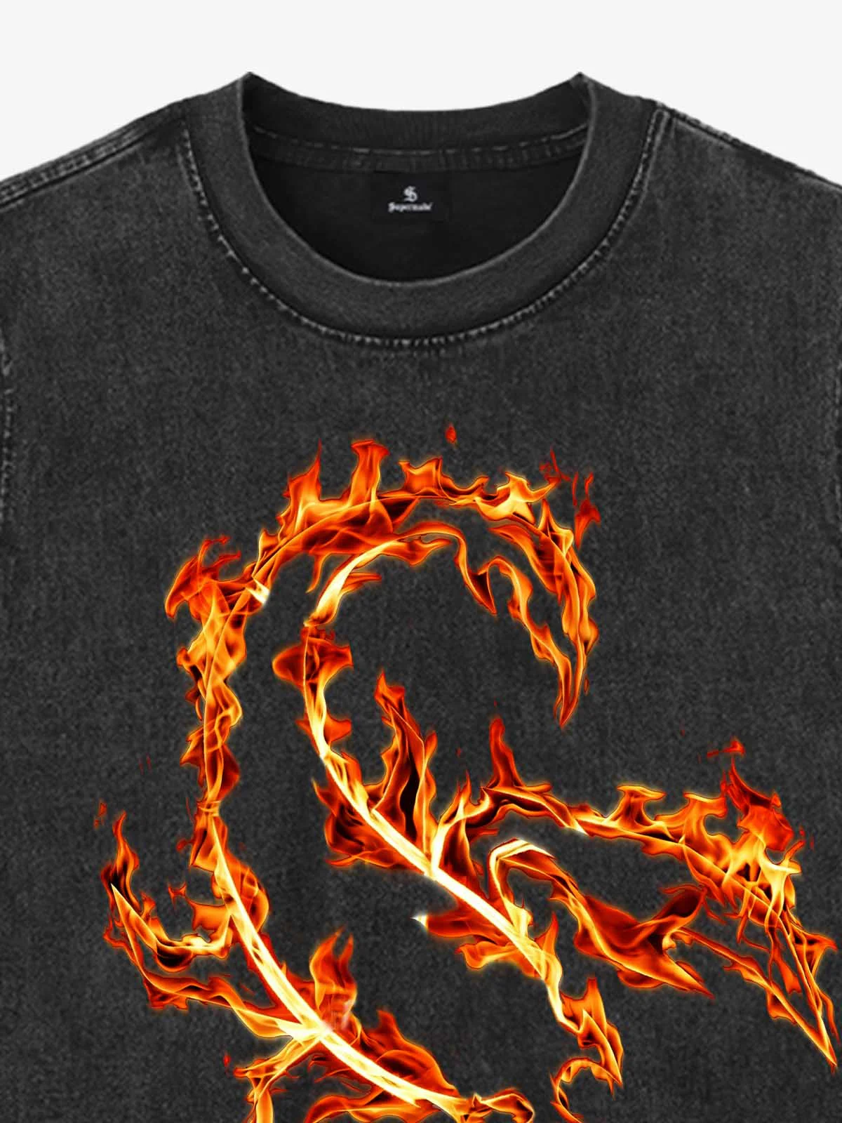 Flame Scorpion Washed Sleeveless T-Shirt - Image 4