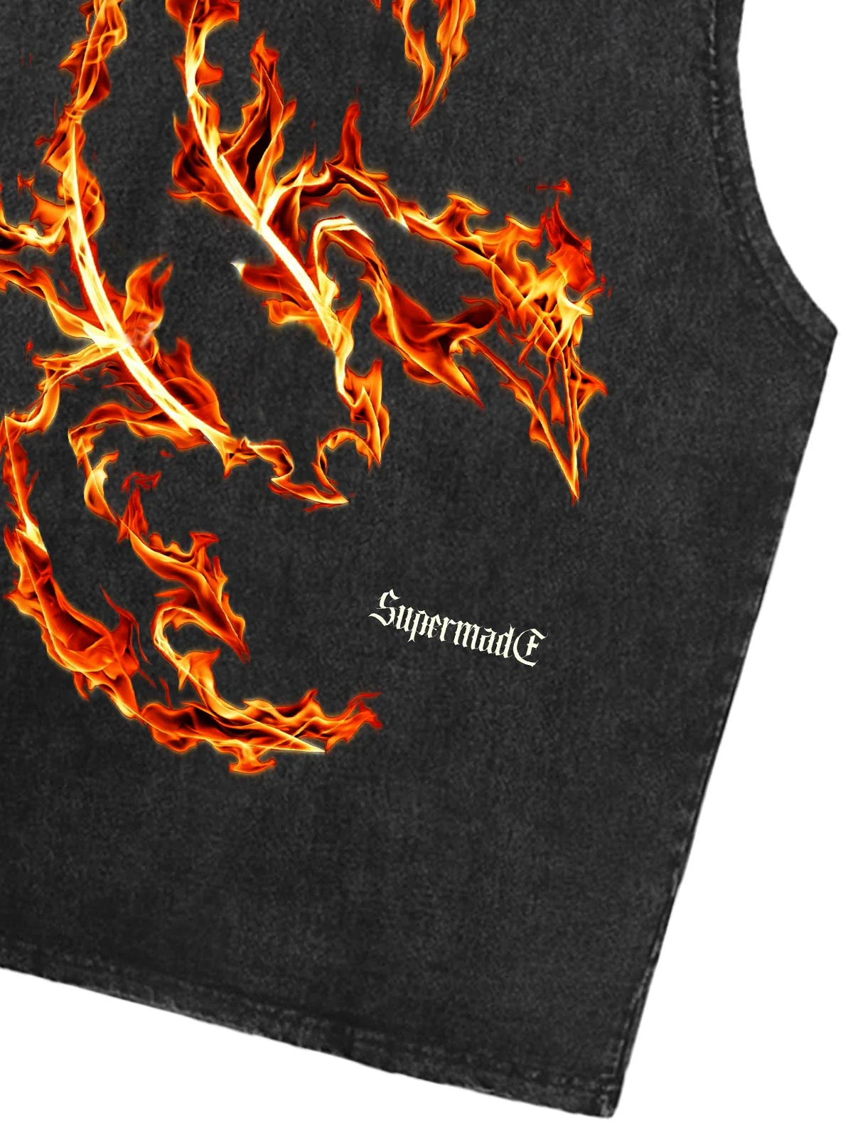 Flame Scorpion Washed Sleeveless T-Shirt - Image 6