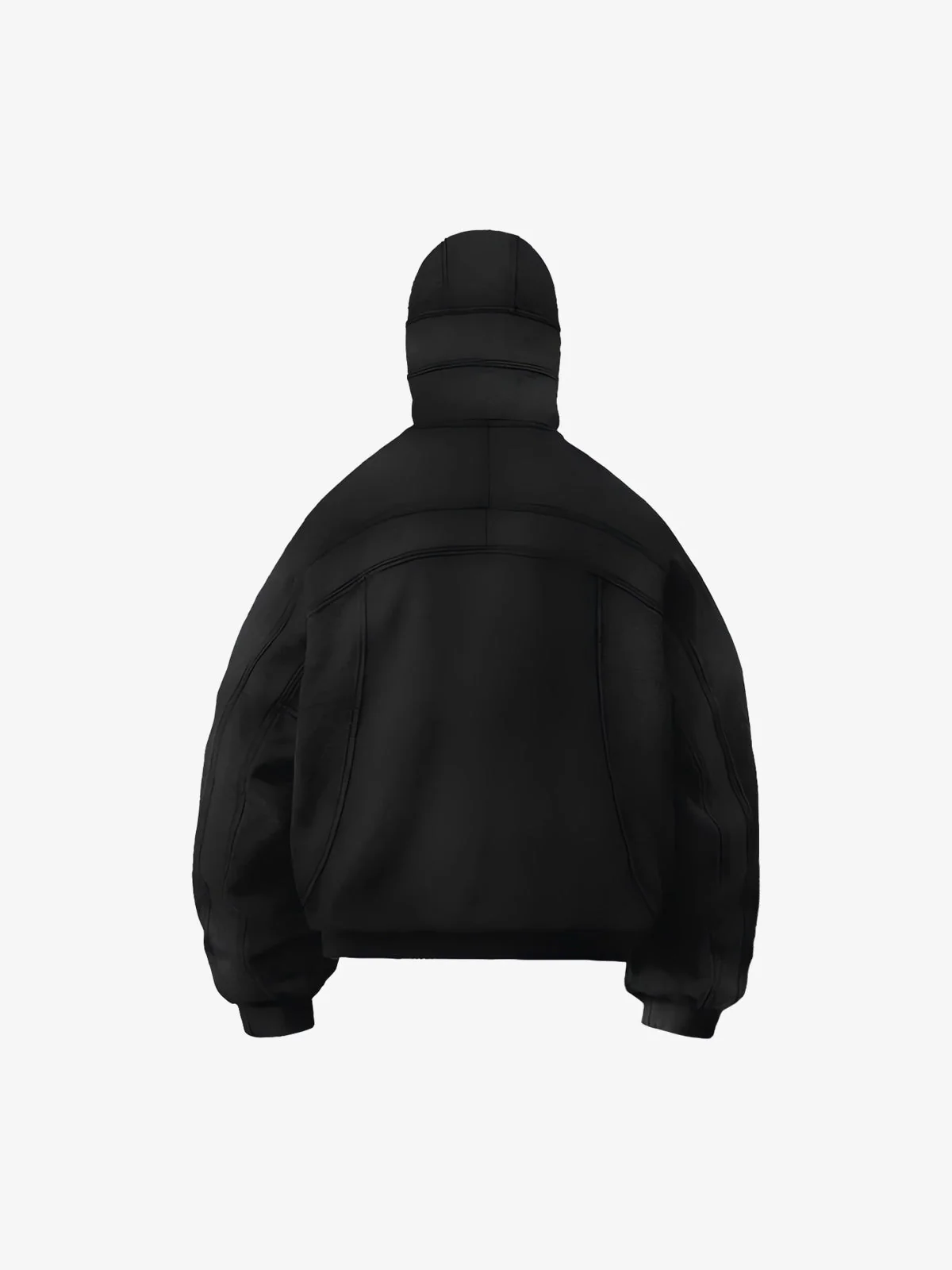 Fleece Retro Zipper Eye-Hood Design Hooded Jacket - 2489 - Image 17