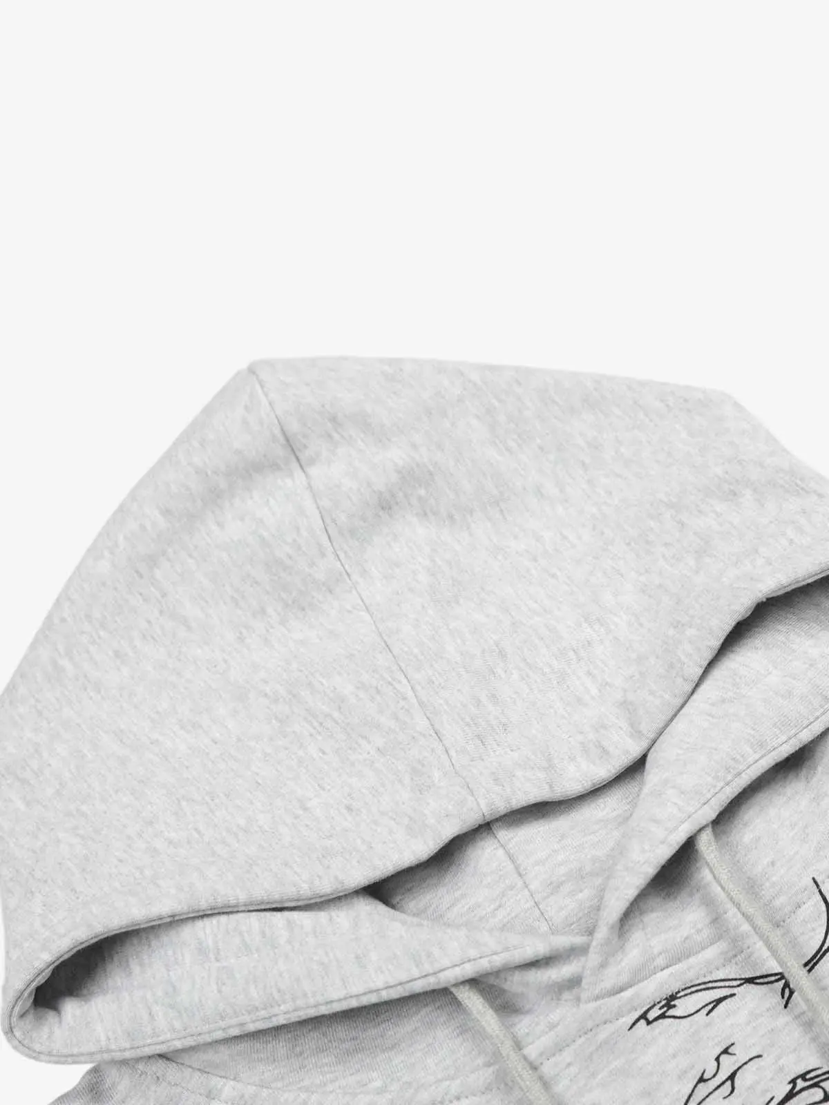 Floral Line Art Studded Pocket Hoodie - Image 5