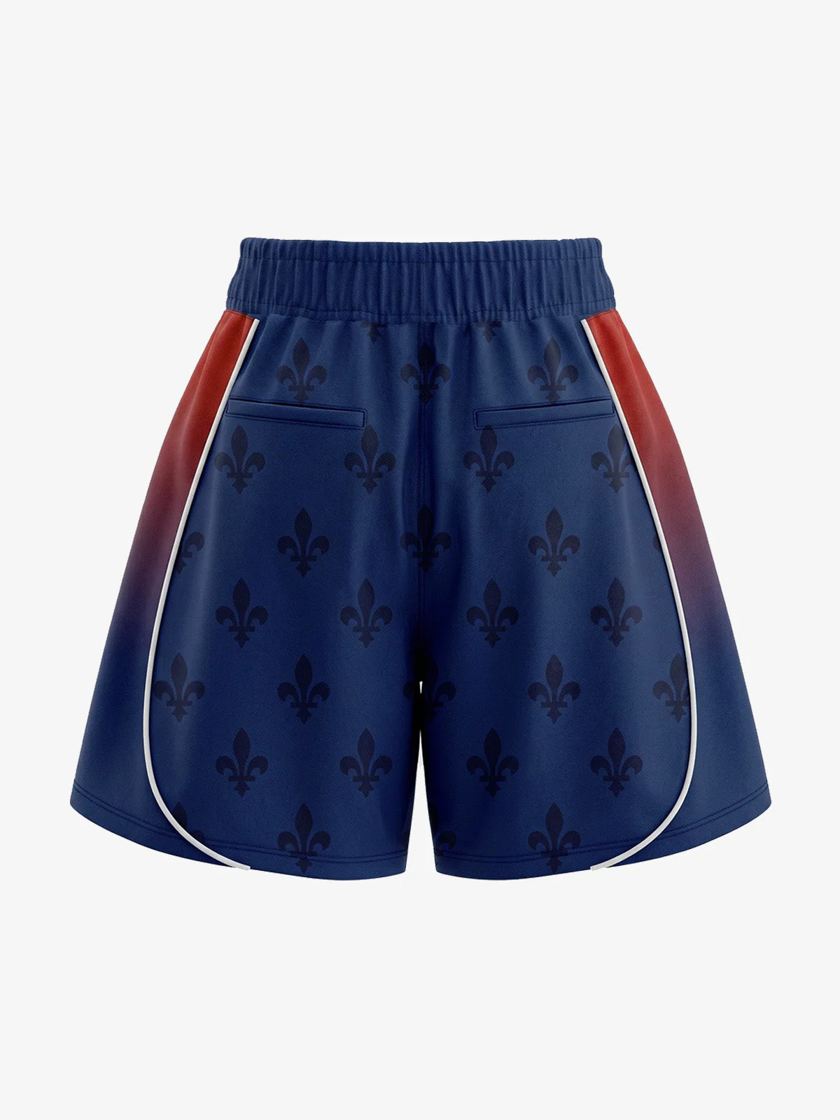 French Style Fleur-de-Lis Print Patchwork Custom Jersey Set - 2623 - Image 5