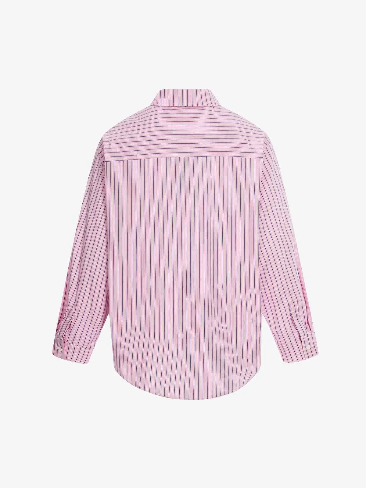 Fun Graffiti Striped Graphic Button-Up Shirt - Image 6