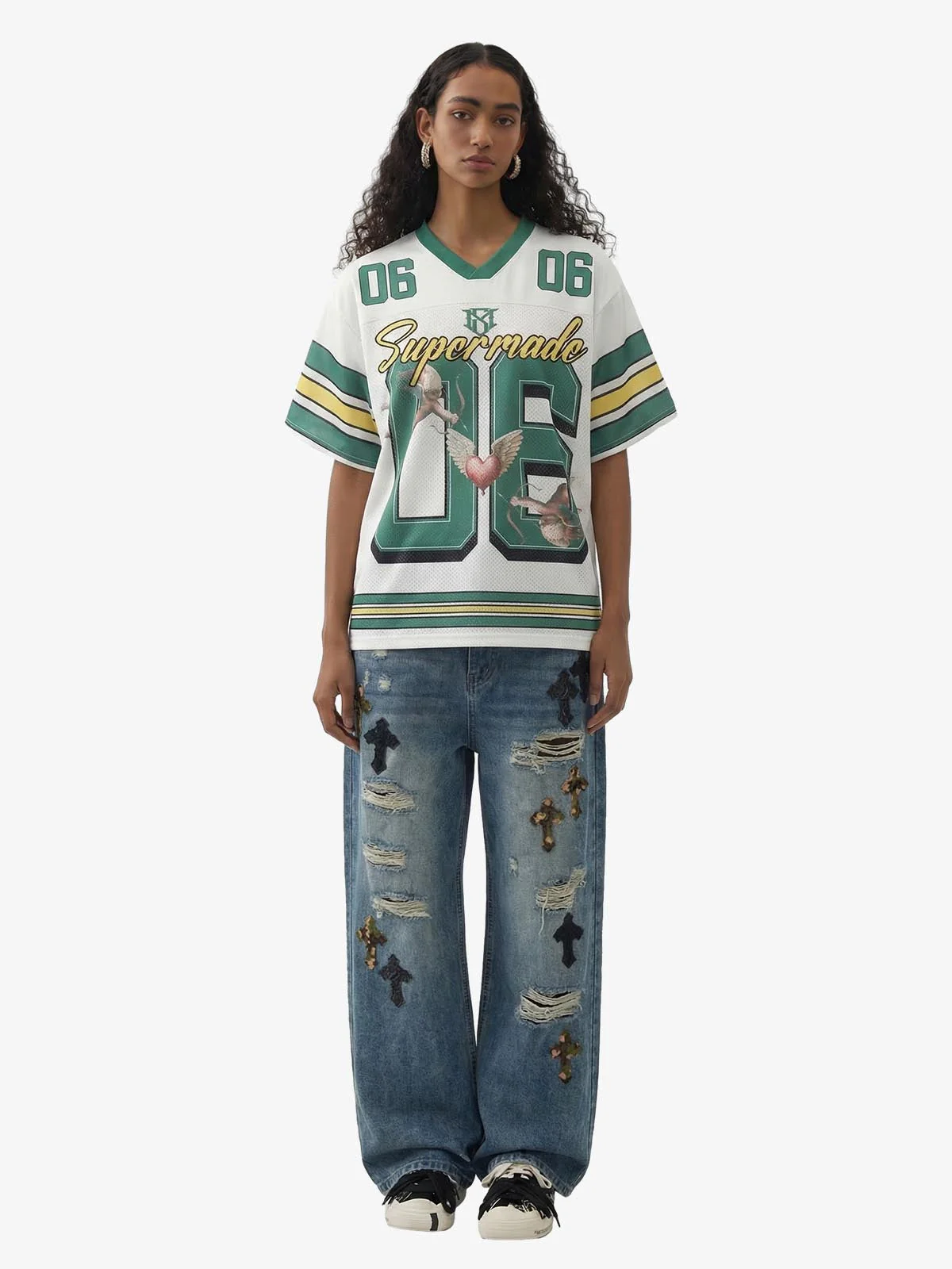 Sports Jersey V-Neck T-Shirt - Image 6