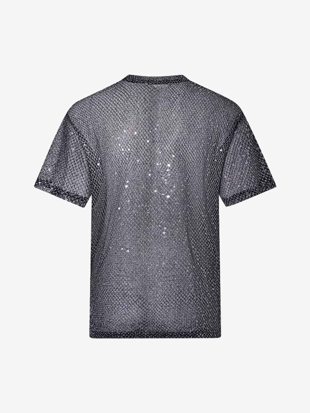 Glitter Niche See-Through Mesh T-Shirt - Image 2