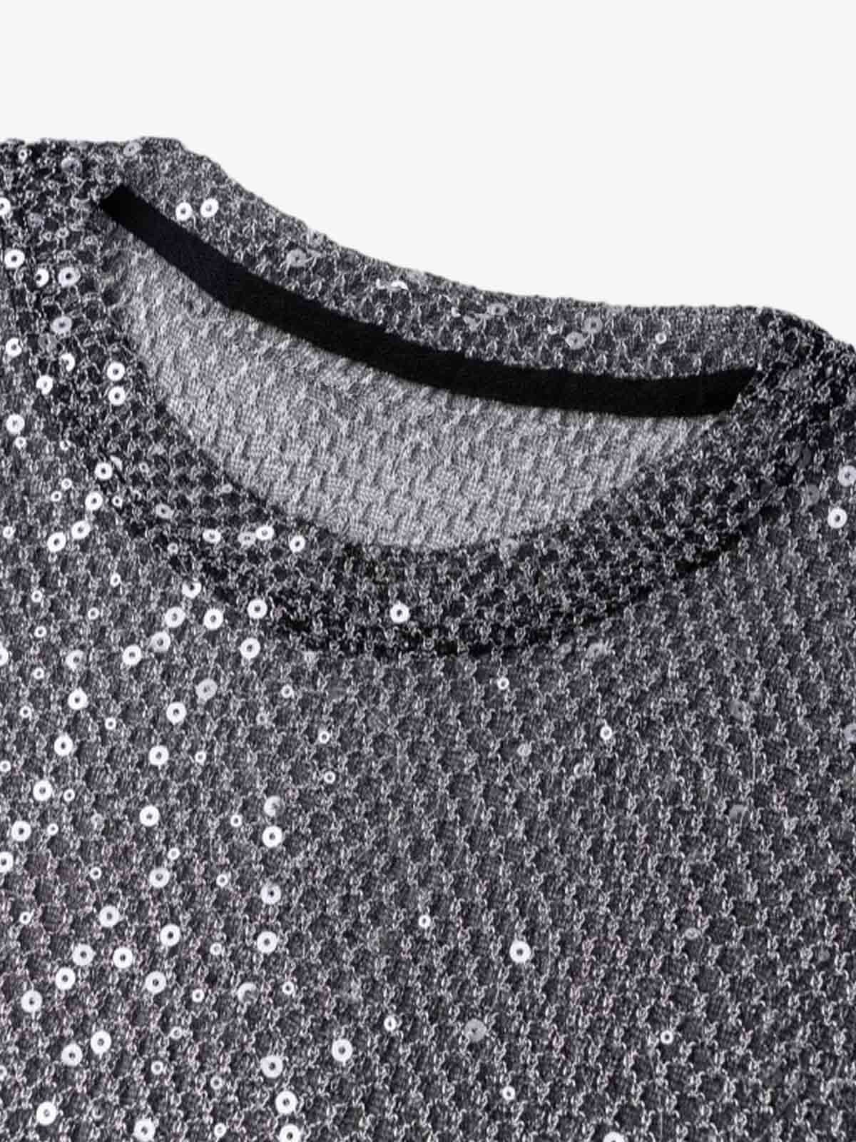 Glitter Niche See-Through Mesh T-Shirt - Image 3