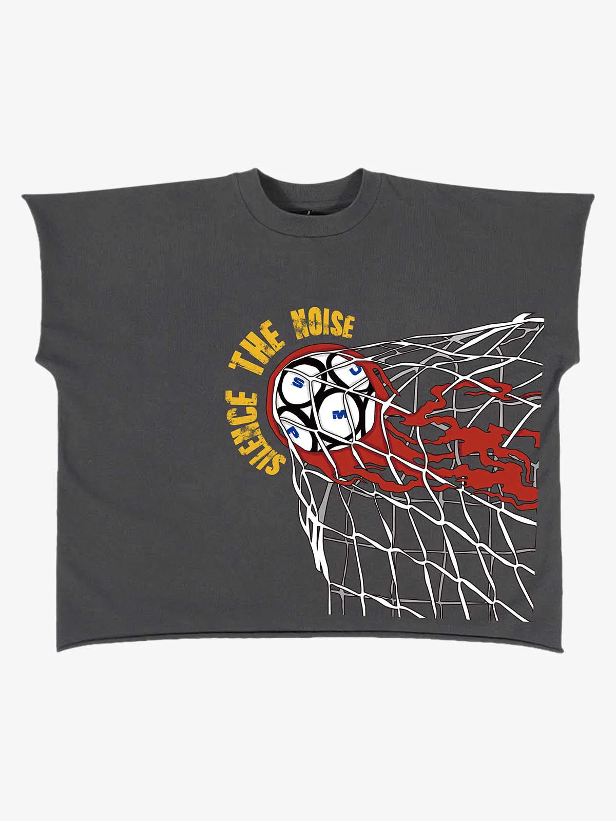 Goal Shot Splatter Soccer Graphic Sleeveless T-Shirt - Image 2