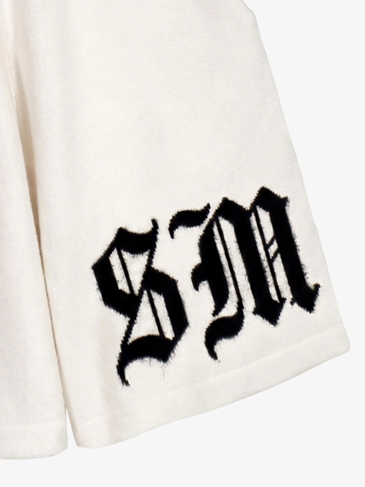 Gothic Chenille Oversized Street Shorts - Image 11
