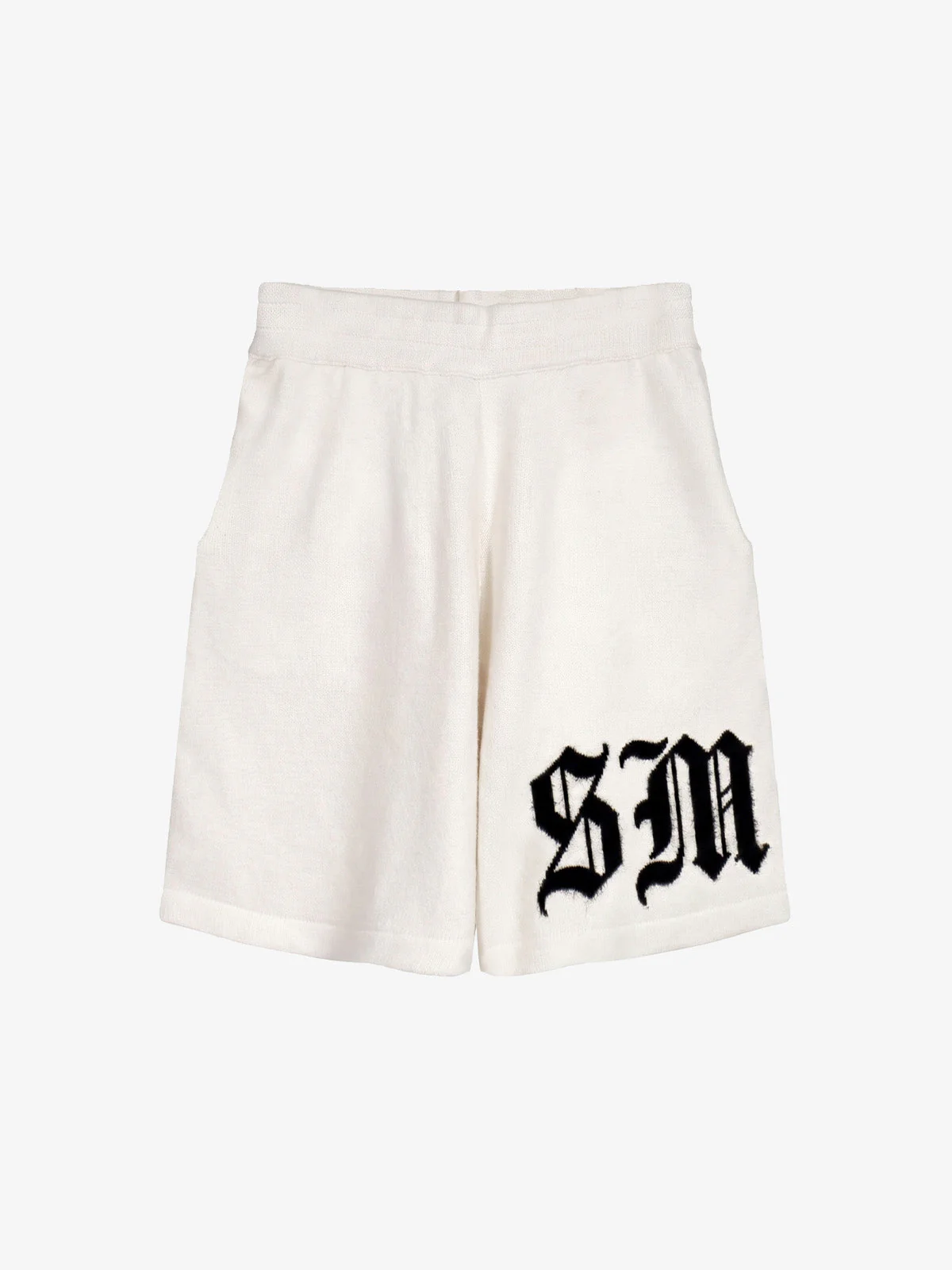 Gothic Chenille Oversized Street Shorts - Image 5