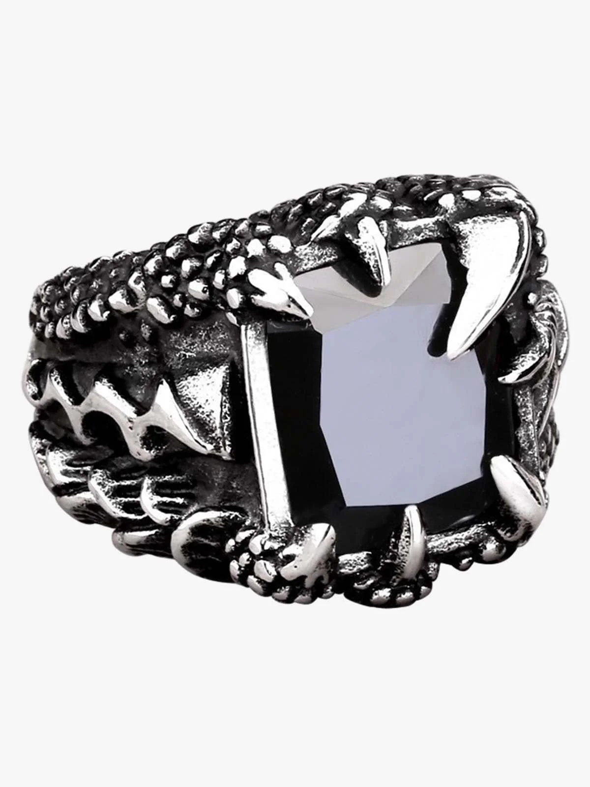 Gothic Claw Stone Open Ring - Image 3