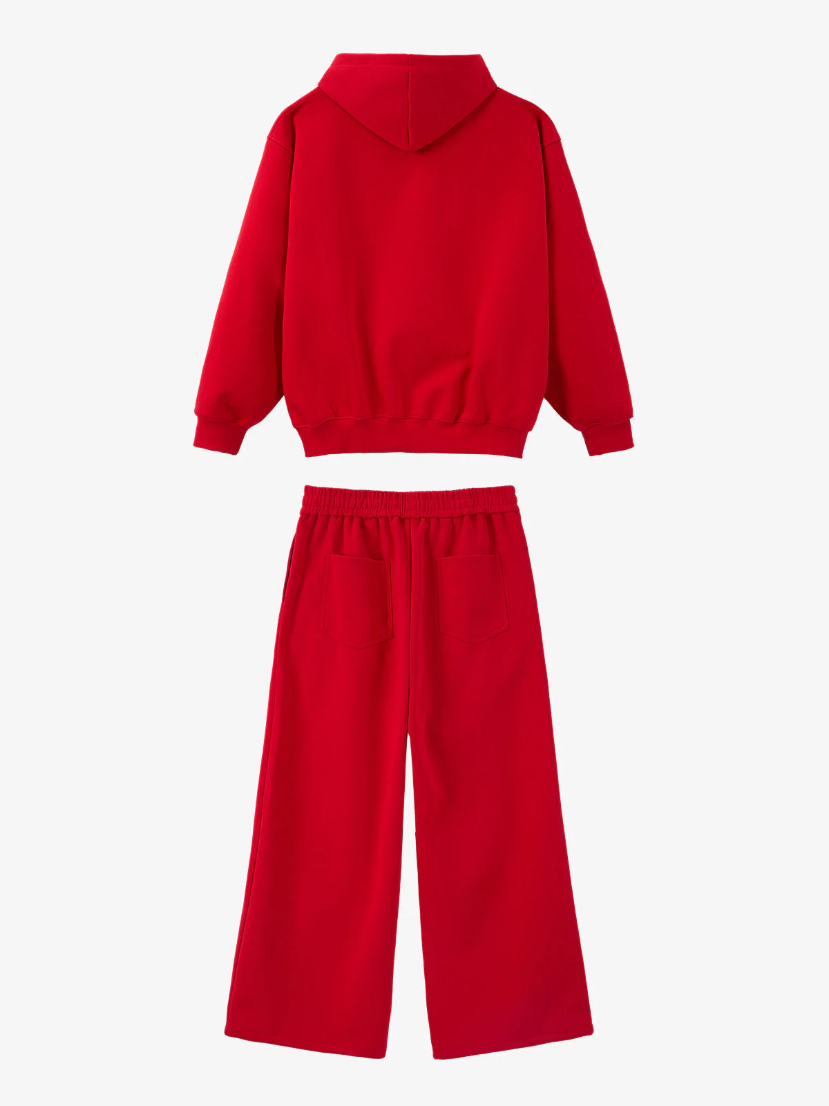 Gothic Letter Cross Embroidery Zip Up Hoodie and Sweatpants Set - Image 15