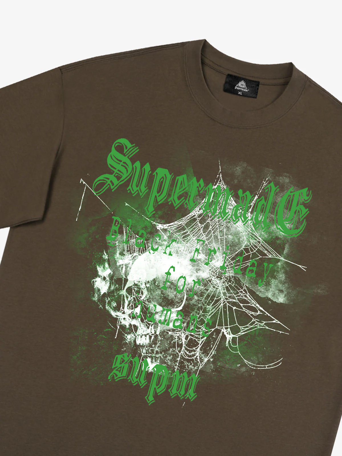 Gothic Skull Spiderweb Graphic T-Shirt - Image 18