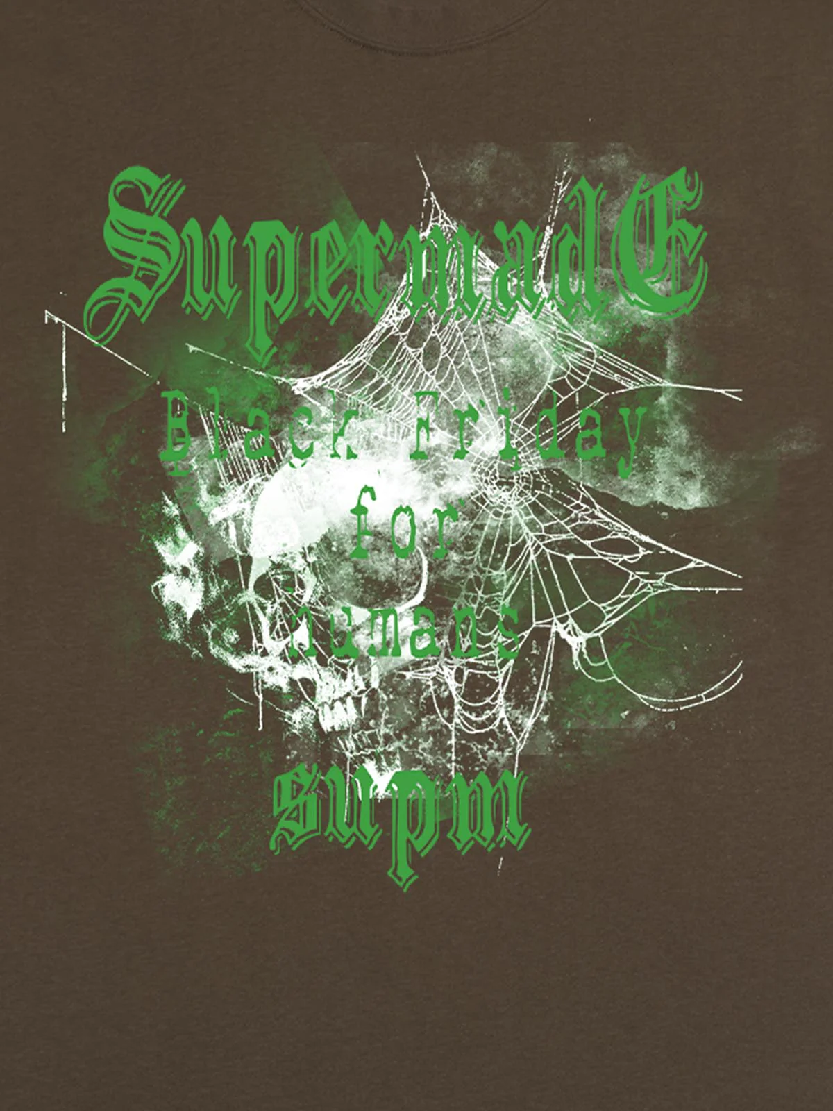 Gothic Skull Spiderweb Graphic T-Shirt - Image 21
