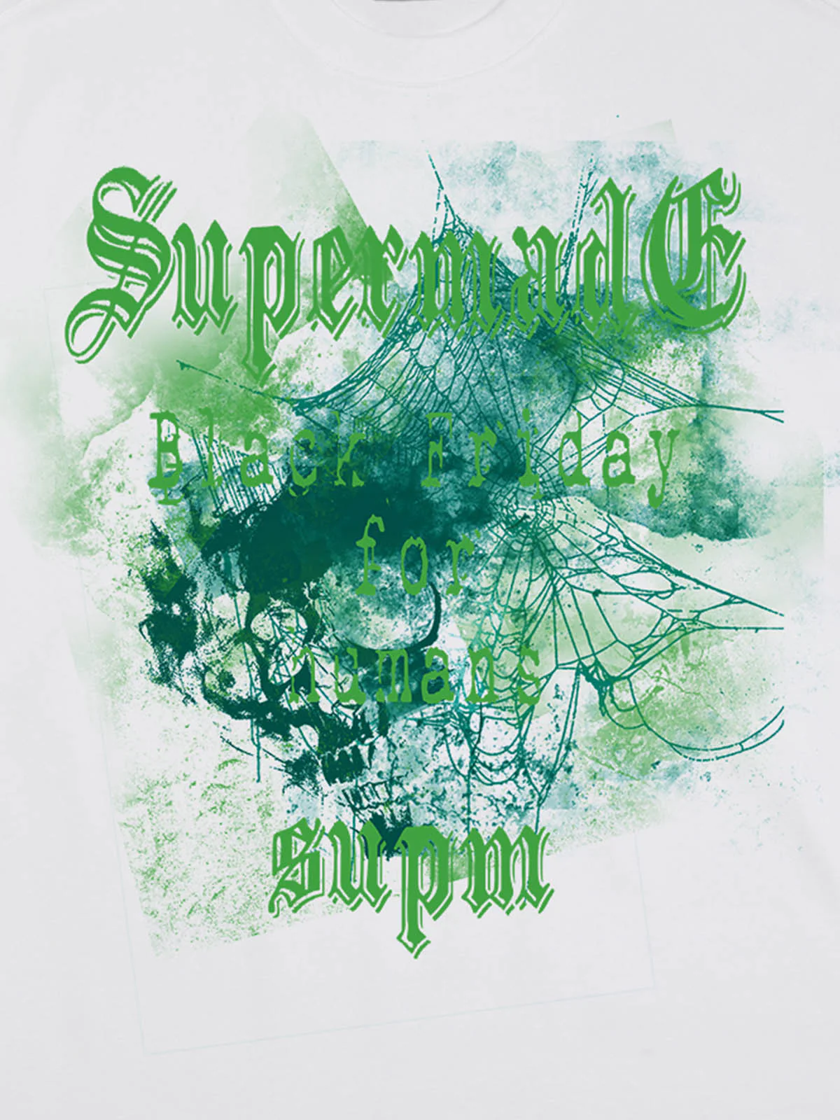 Gothic Skull Spiderweb Graphic T-Shirt - Image 28