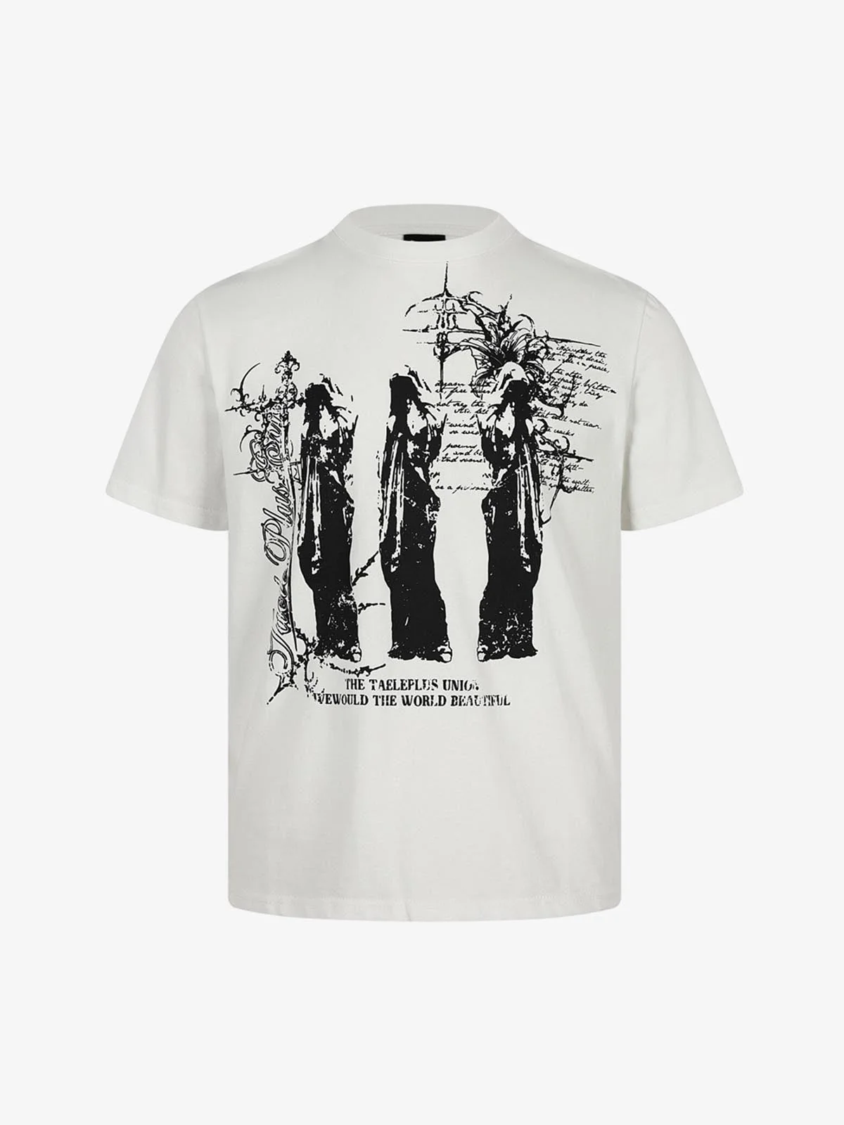 Gothic Statuette Cotton Jersey T-Shirt - Image 2