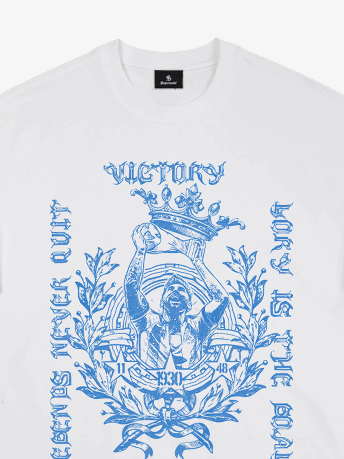 Gothic Victory Statue Graphic T-Shirt - Image 4