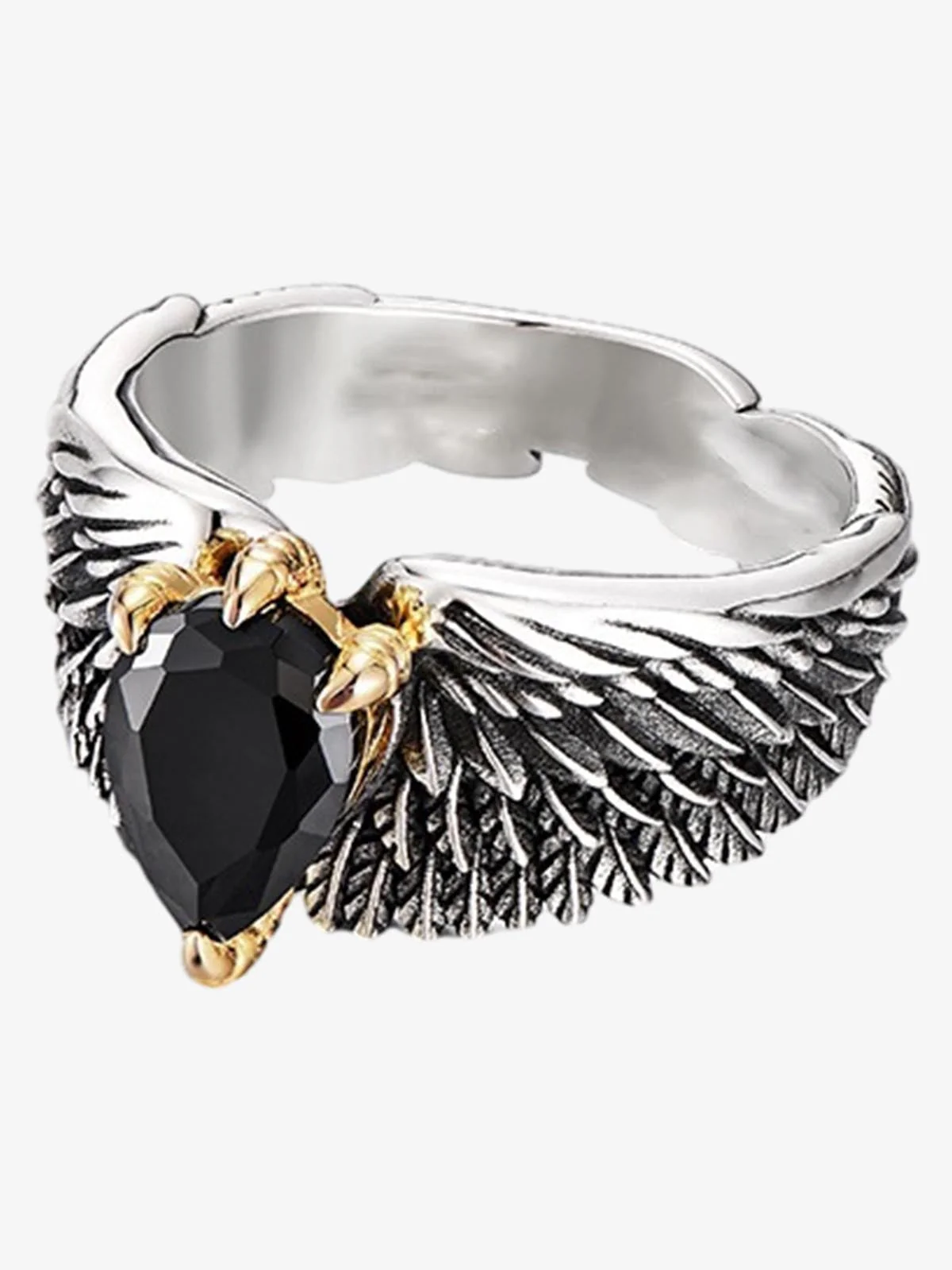 Gothic Wing Stone Ring - Image 4