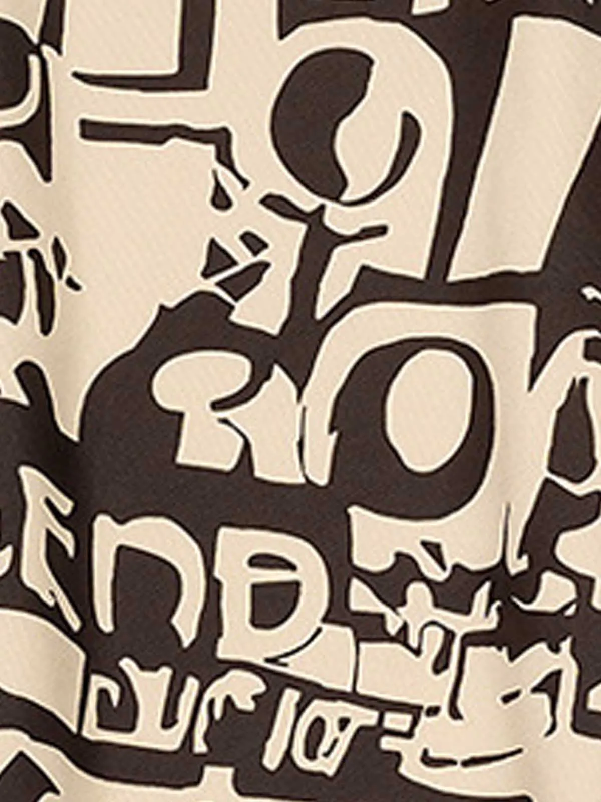 Graffiti Graphic Contrast Trim Raw Edge Sleeveless T-Shirt - Image 8
