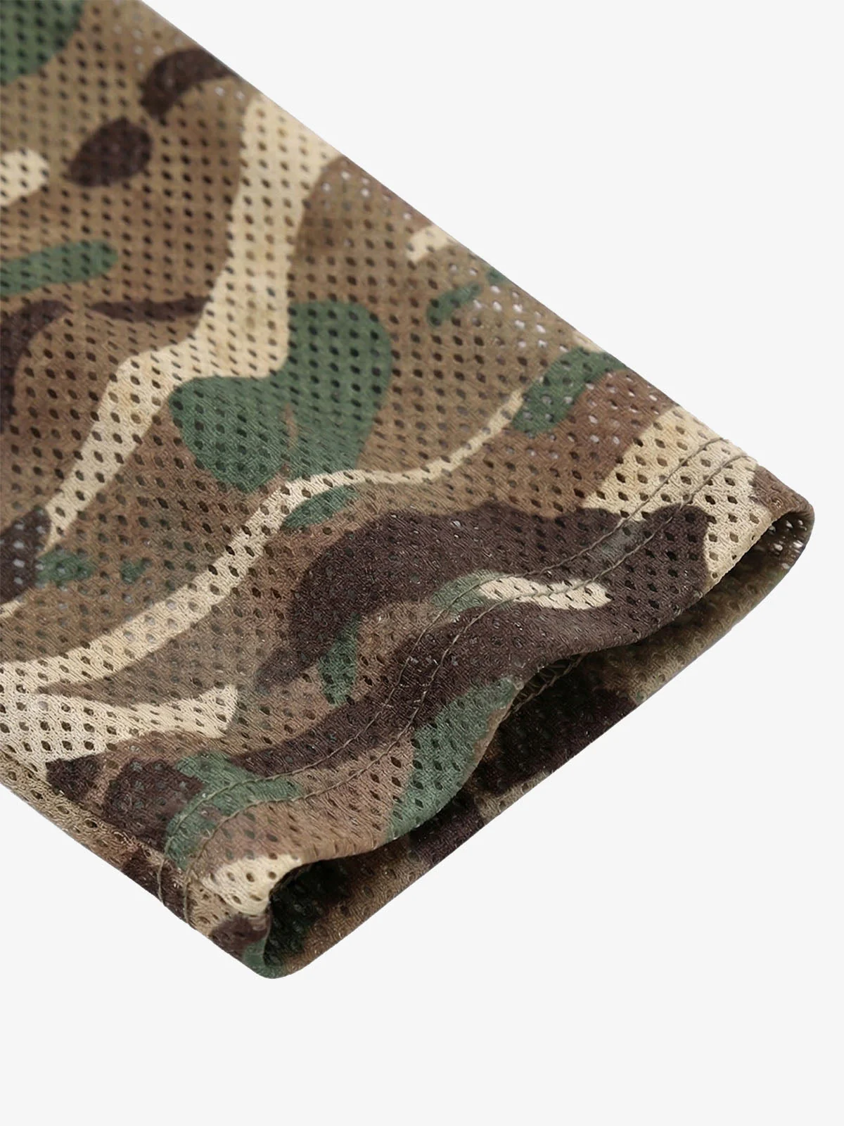 Grunge Graphic Fake Layer Camo Sleeve T-Shirt - Image 12