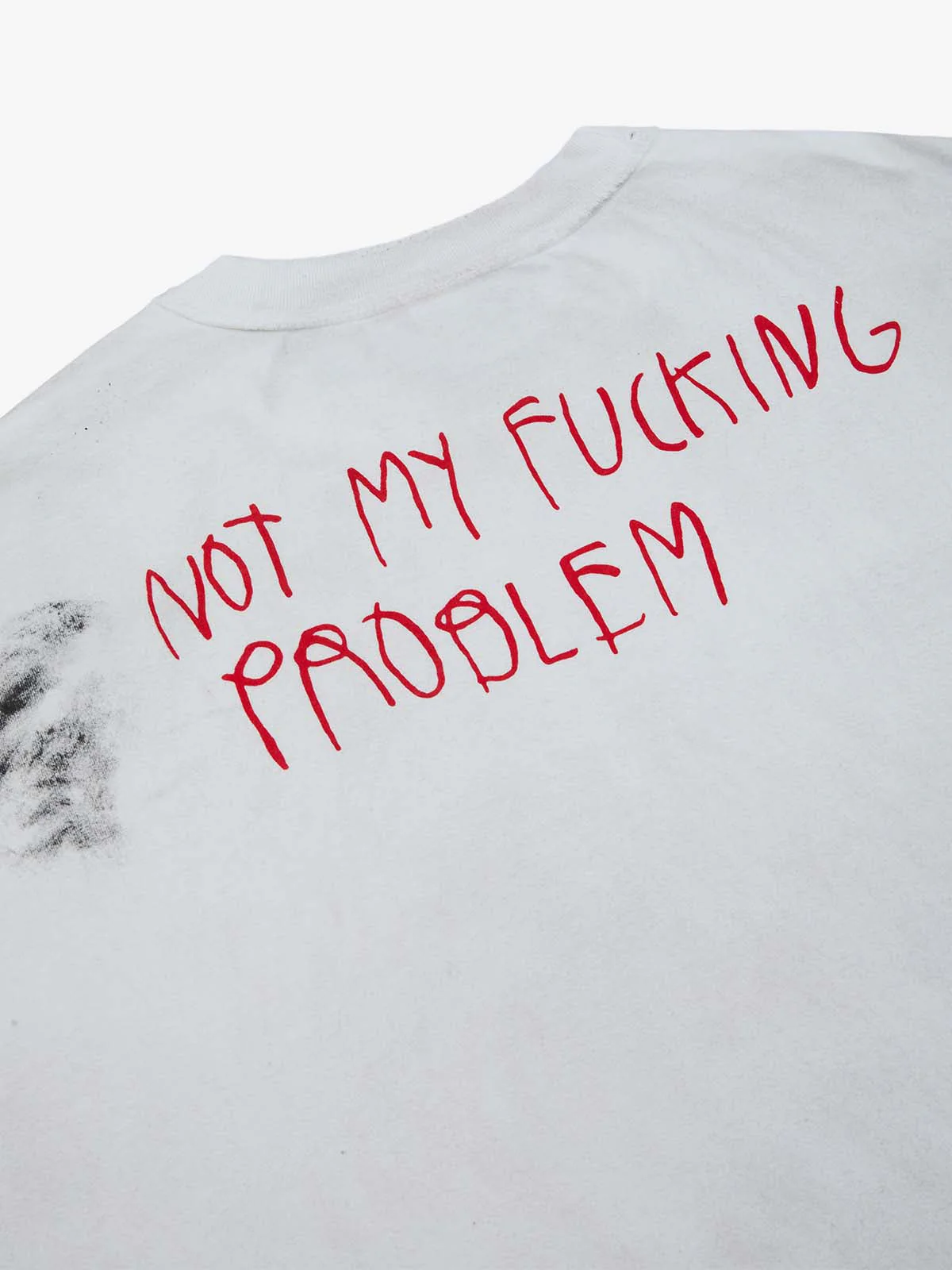 Grunge Slogan Print Distressed Raw Hem Sleeveless T-Shirt - 2612 - Image 10