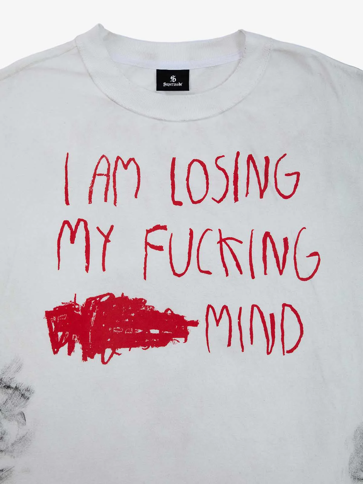 Grunge Slogan Print Distressed Raw Hem Sleeveless T-Shirt - 2612 - Image 9