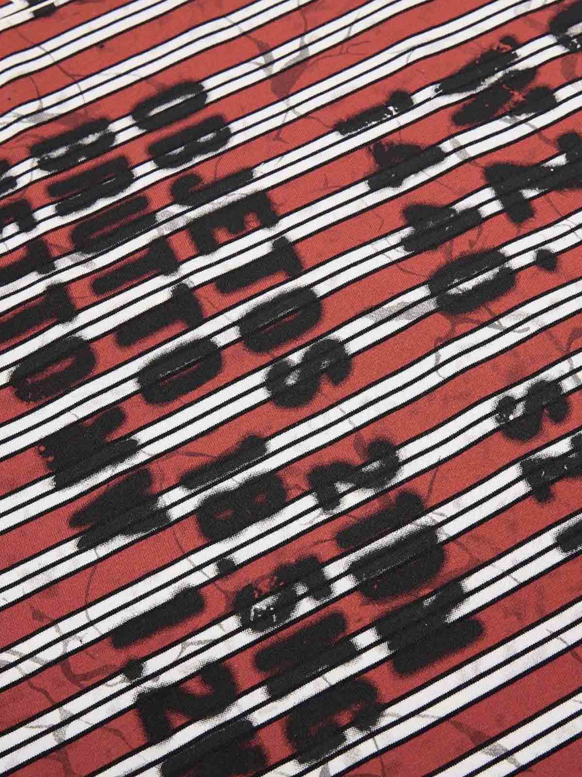 Grunge Striped Distressed Graphic T-Shirt - Image 6