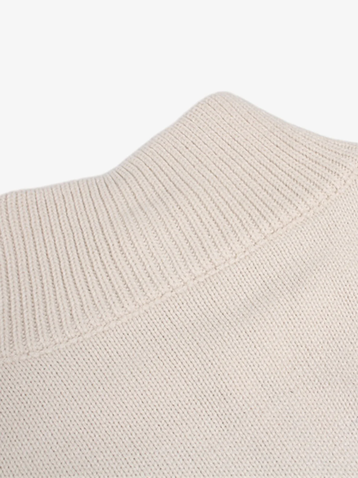 Heavy Cut Turtleneck Cardigan Zipper Sweater - Image 5