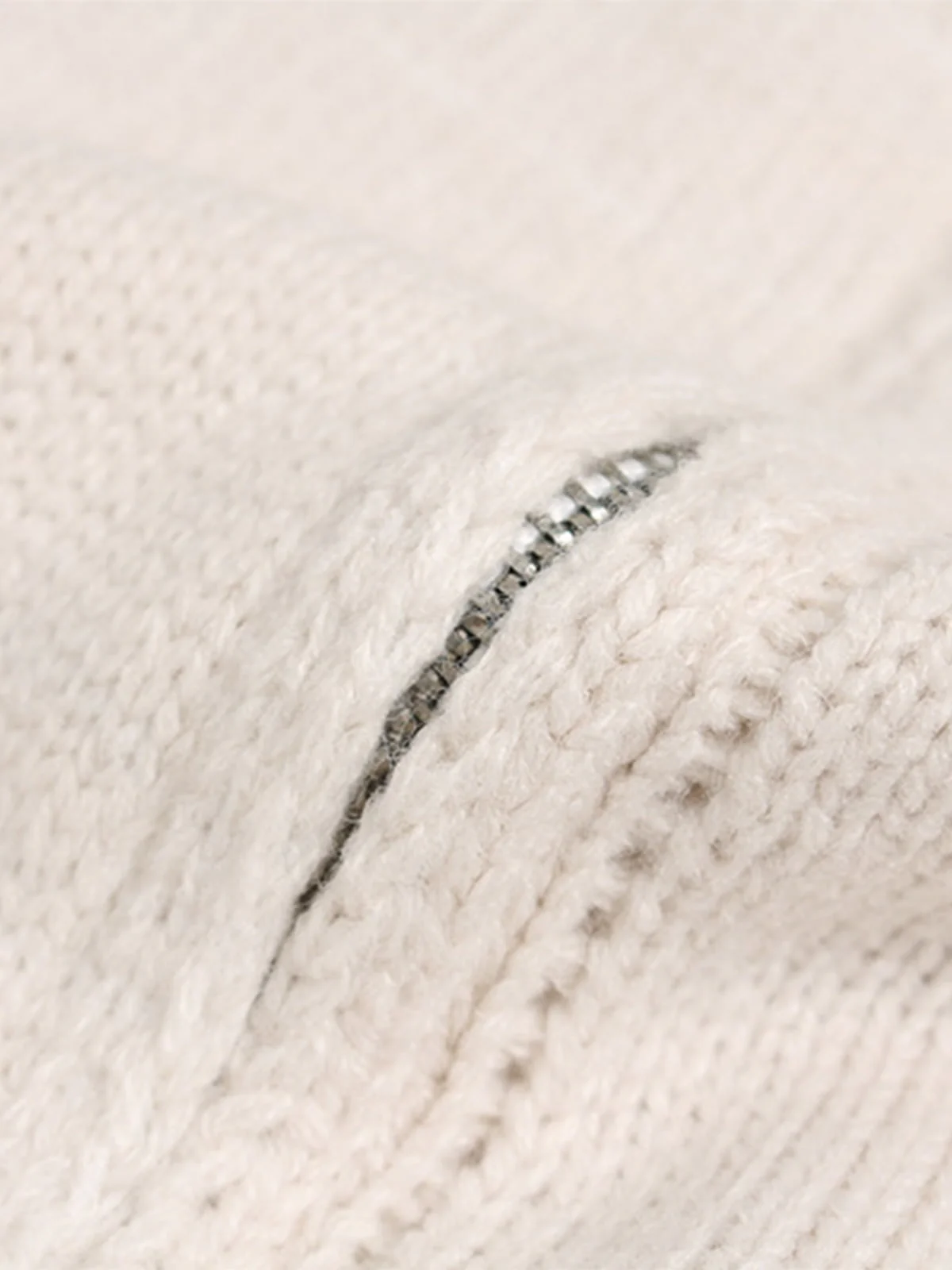 Heavy Cut Turtleneck Cardigan Zipper Sweater - Image 7