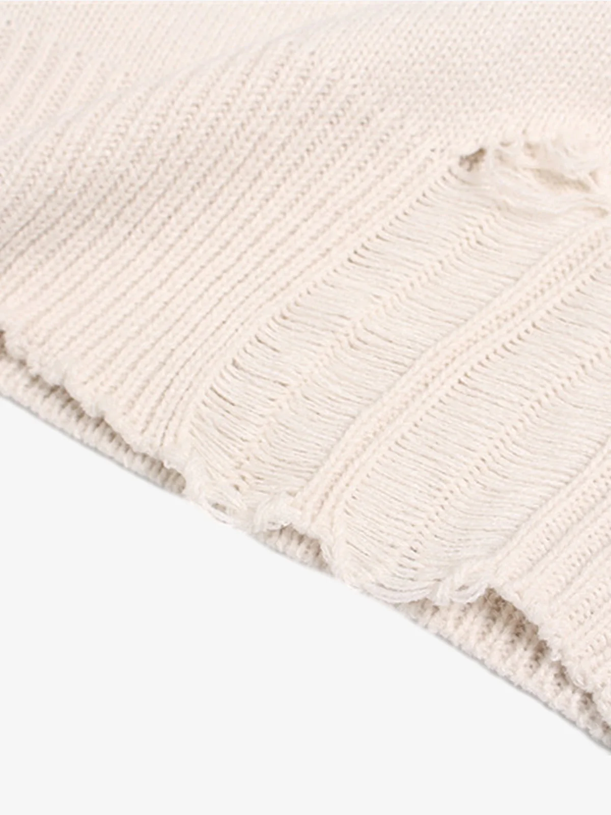 Heavy Cut Turtleneck Cardigan Zipper Sweater - Image 9