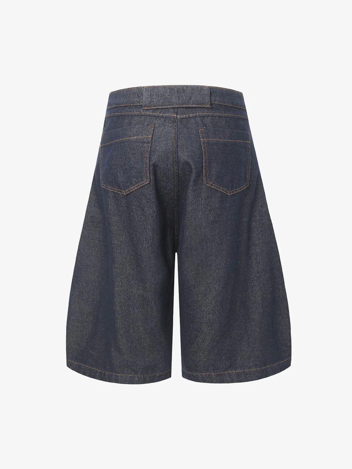 Deconstructed Split Contrast Stitching Scimitar Jorts - Image 4