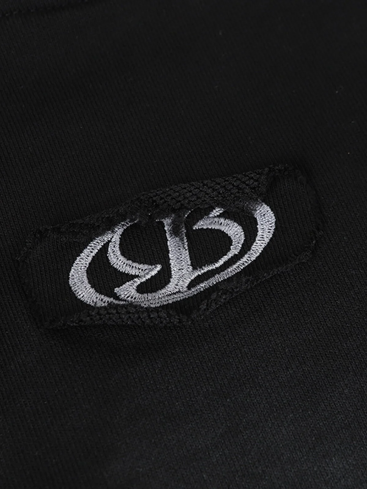 Hip-Hop Wasteland Ink-Dyed Raw Edge Hoodie - Image 13