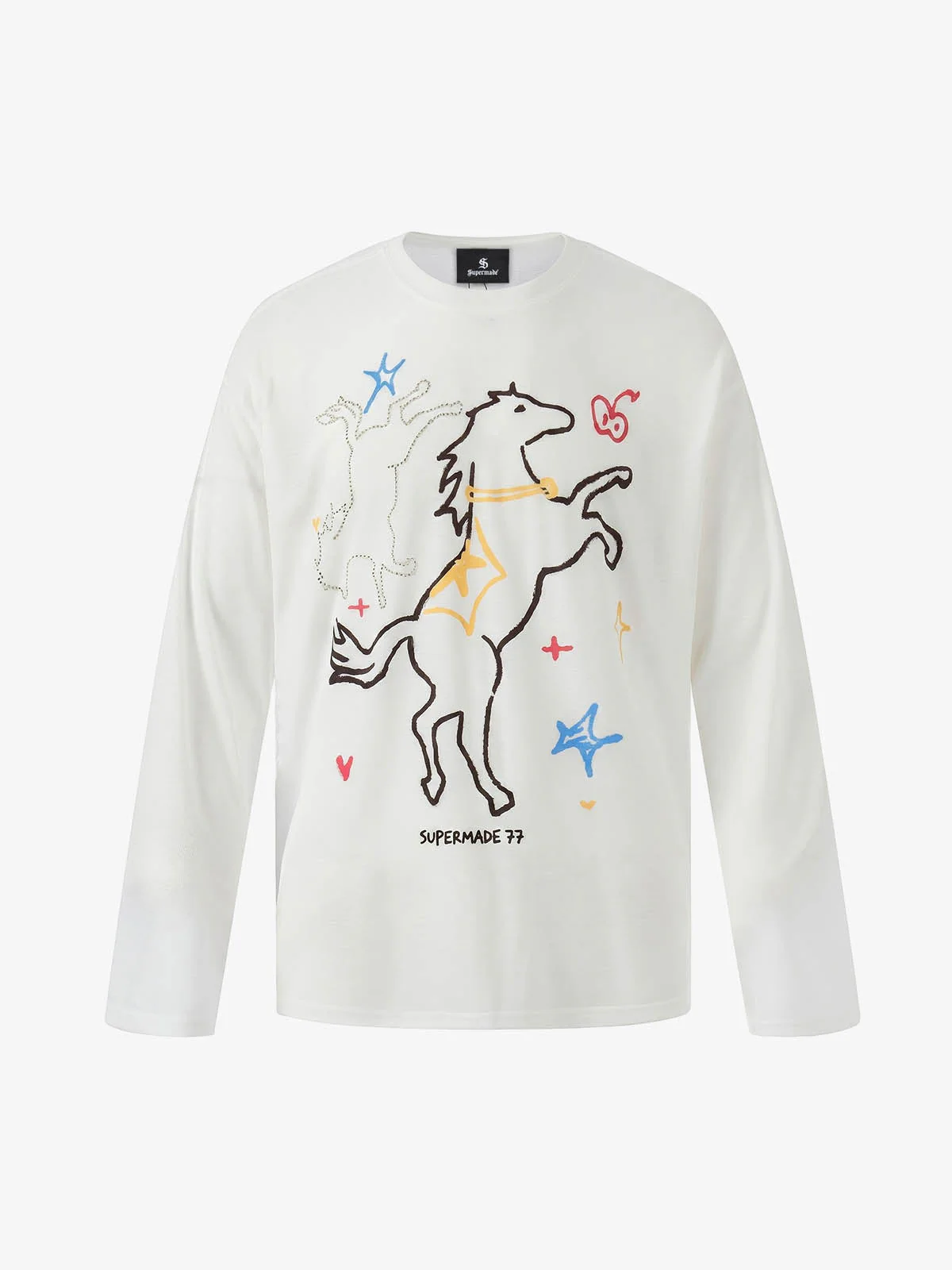 Horse Graphic Long Sleeve T-Shirt - Image 7