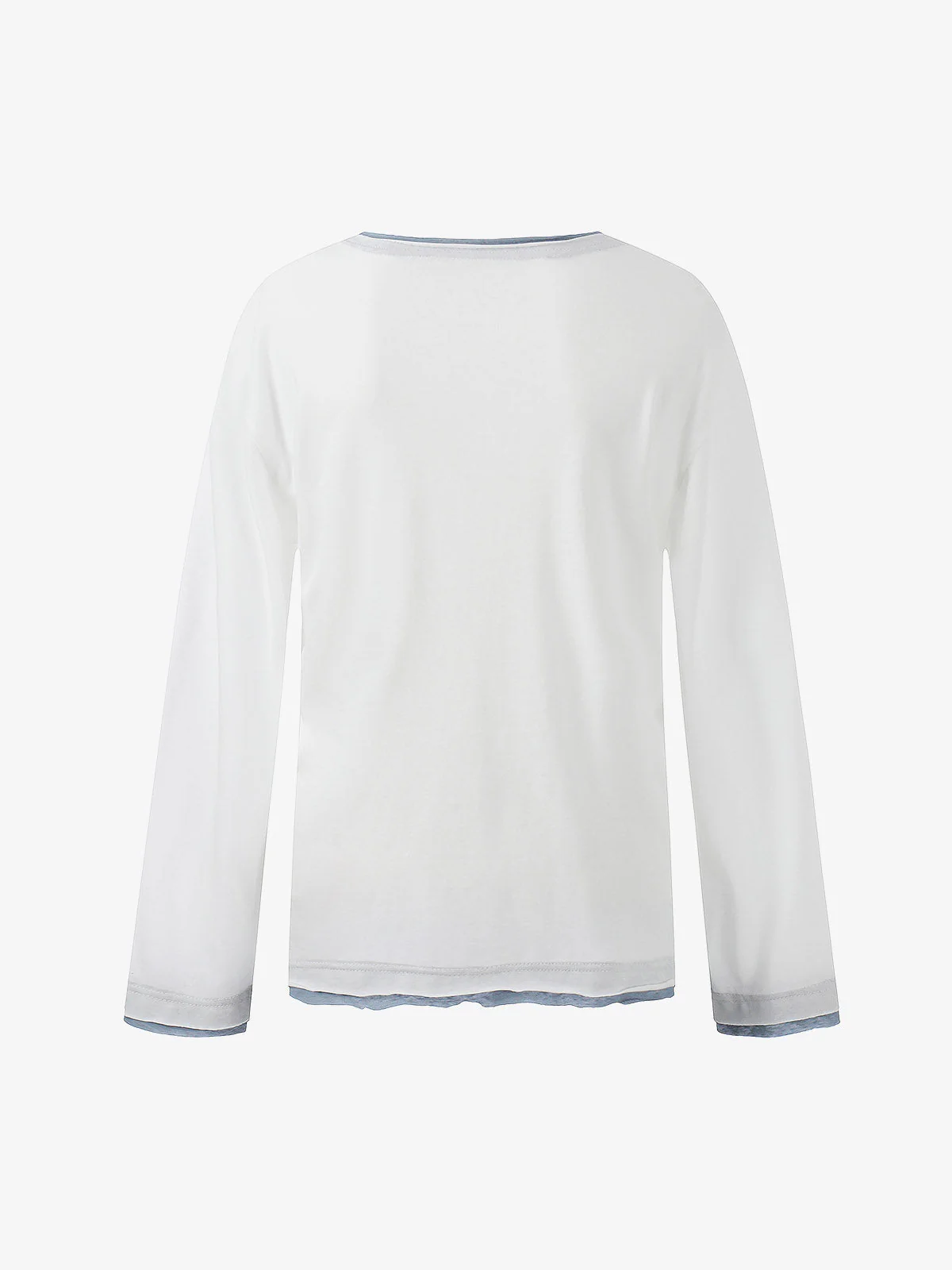 Horse Star Graphic Contrast Edge Layering T-Shirt - Image 8