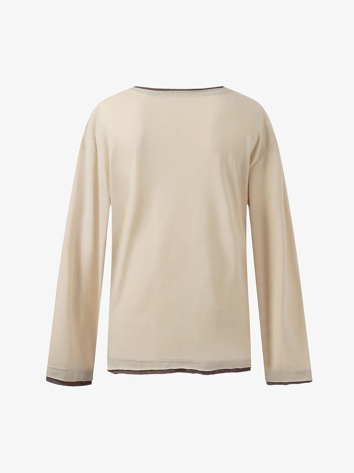 Horse Star Graphic Contrast Edge Layering T-Shirt - Image 9