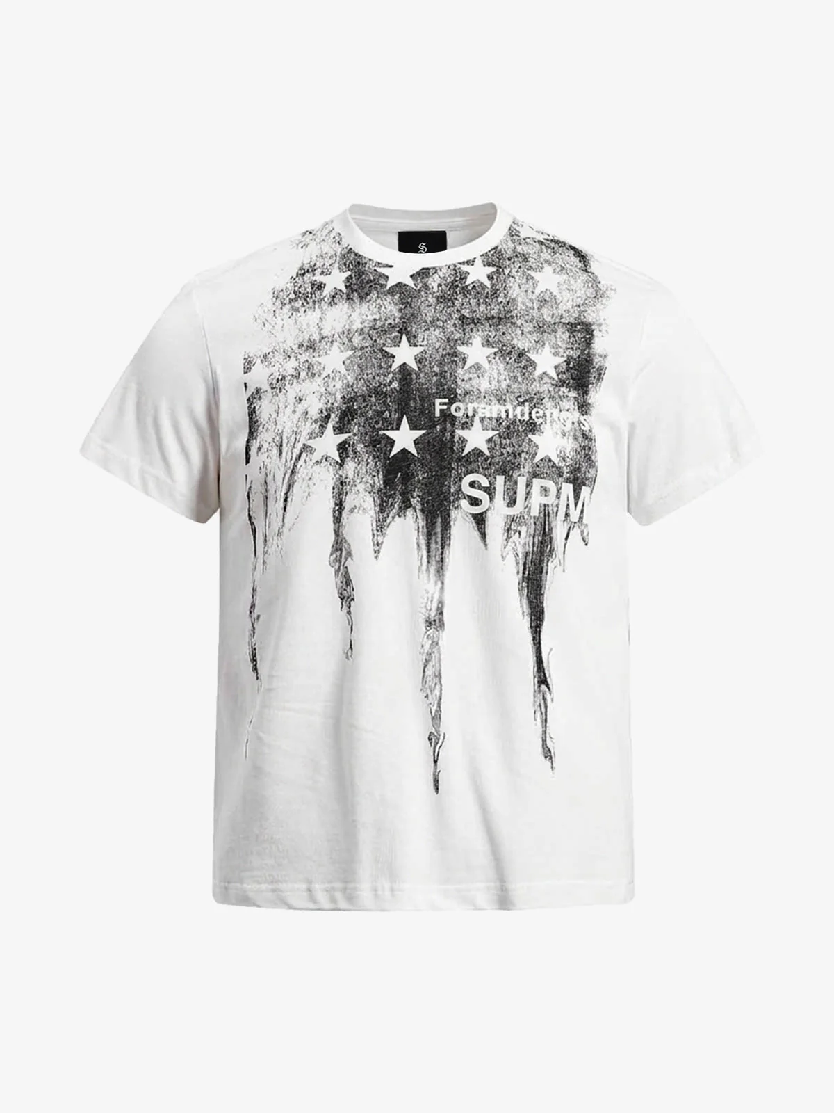 Ink-Drip Star Graphic Street T-Shirt