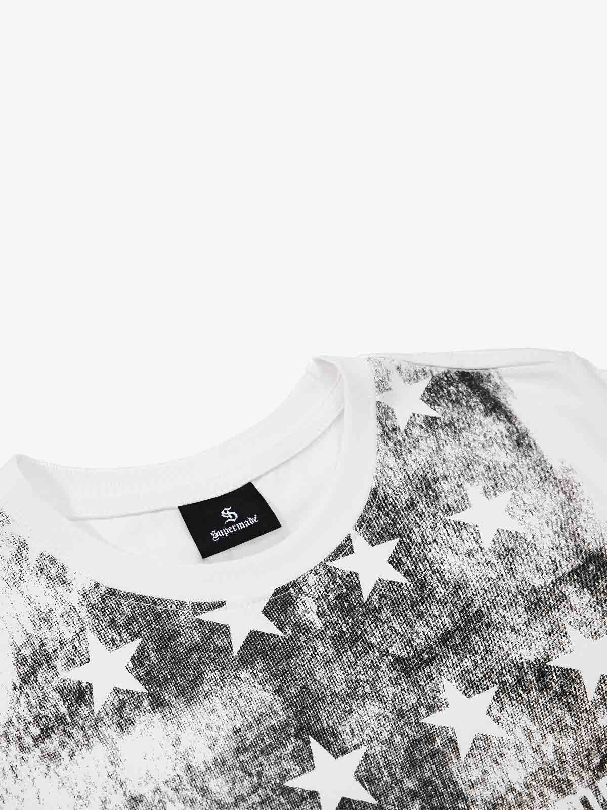 Ink-Drip Star Graphic Street T-Shirt - Image 5