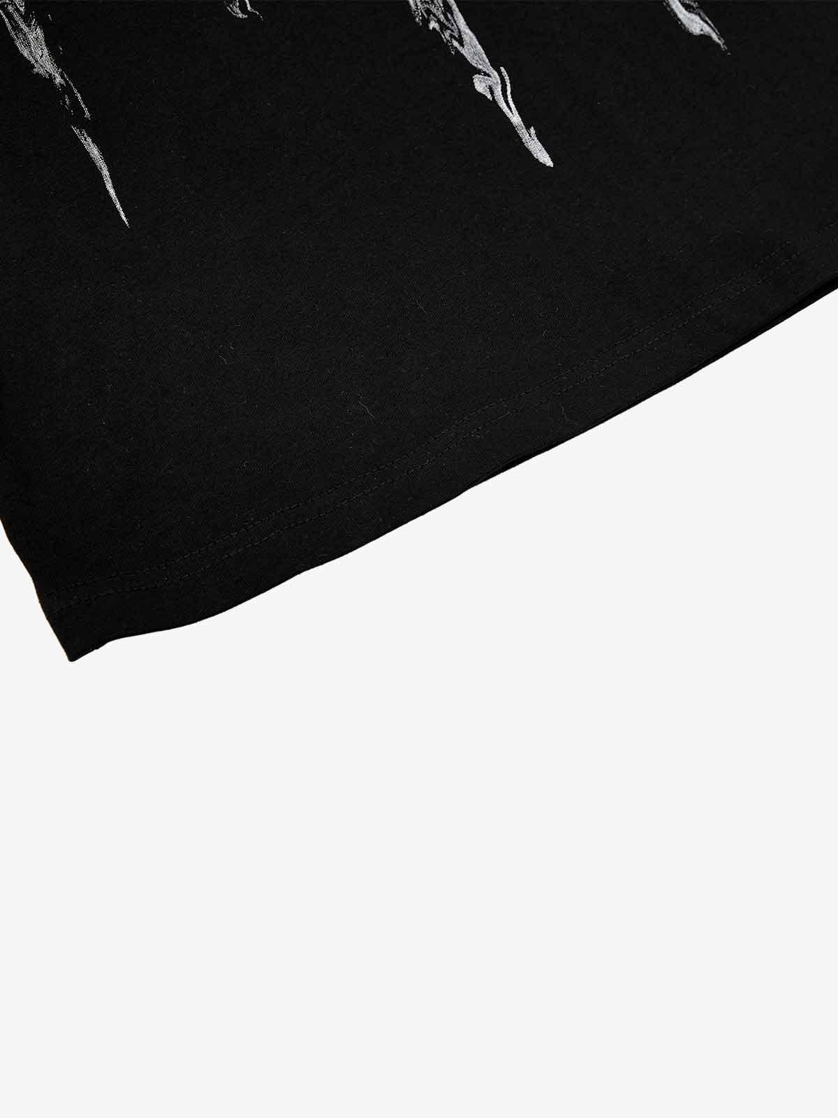 Ink-Drip Star Graphic Street T-Shirt - Image 7