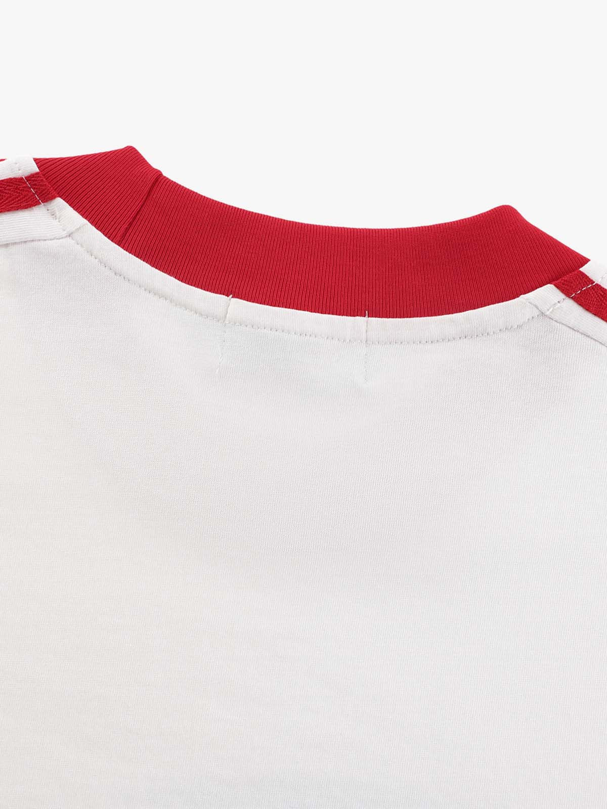 Jersey Digital Print Colorblock Long-Sleeved T-Shirt - Image 4