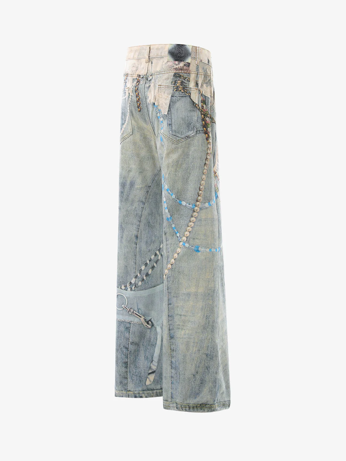 Jewelry Graphic Flared Pants - Image 2