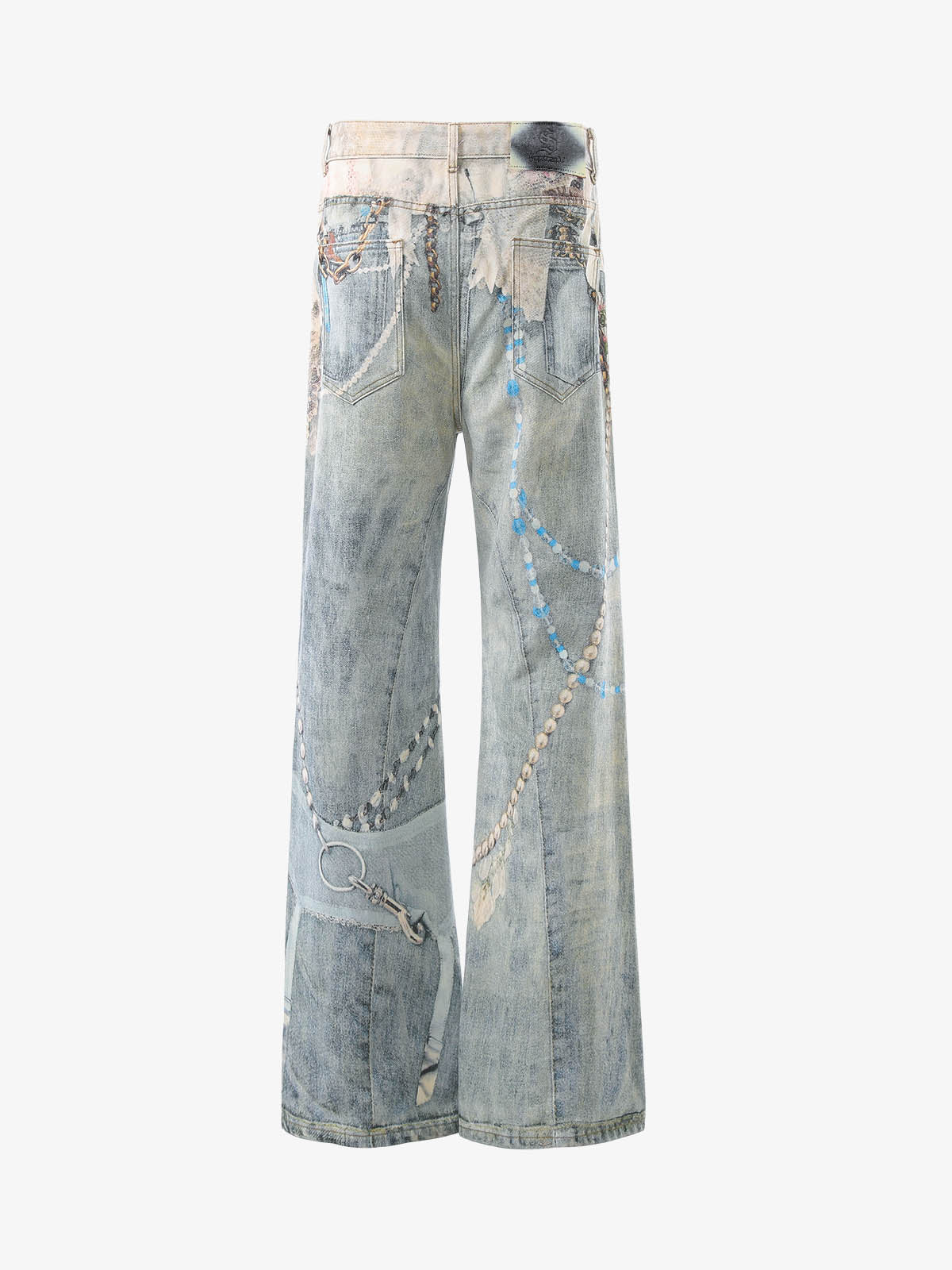 Jewelry Graphic Flared Pants - Image 3